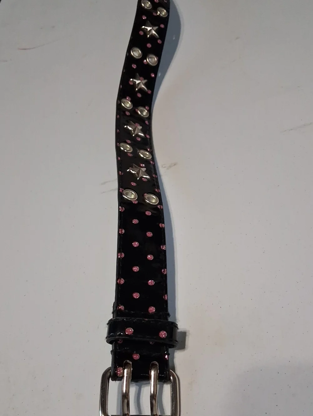 Black Belt with Pink Polka Dots  Kids